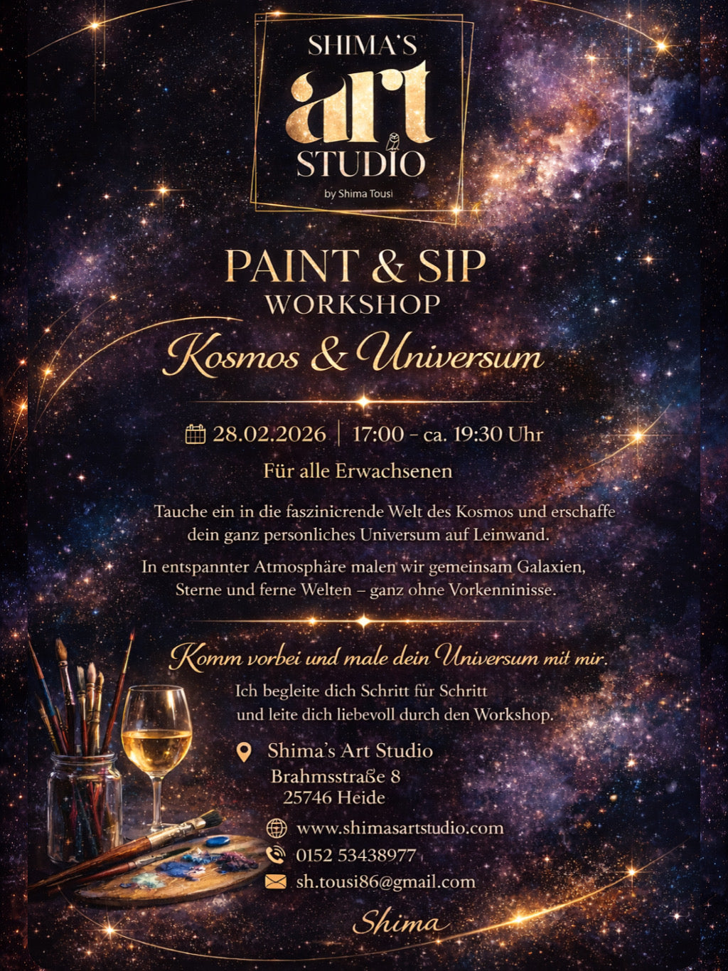 Paint & Sip Workshop – Kosmos & Universum